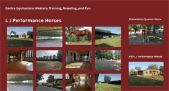 Desktop Screenshot of ljperformancehorses.com