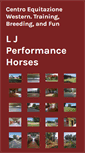Mobile Screenshot of ljperformancehorses.com