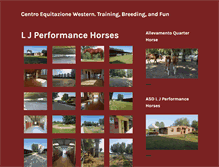 Tablet Screenshot of ljperformancehorses.com